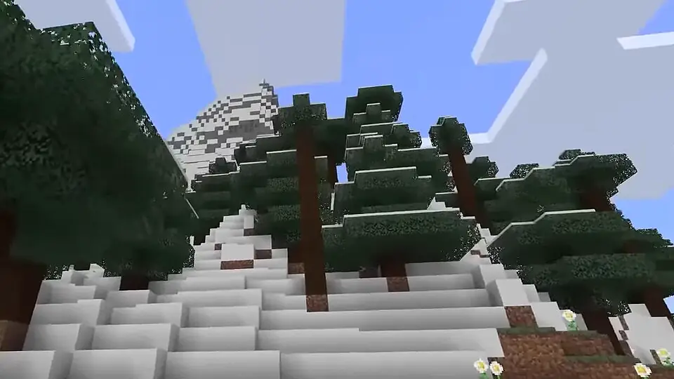 Verschneite Berge